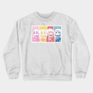 Bocchi the Rock Kessoku Band chibi girls Crewneck Sweatshirt